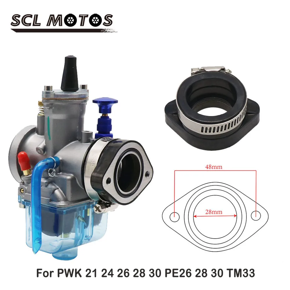 SCL MOTOS мотоцикл Carb резиновый карбюратор адаптер Интерфейс впускной коллектор для