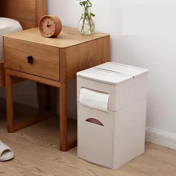 

Dustbin Household Toilet Large Drawer Type Dustbin Classification Dustbin Living Room With Covered Basket