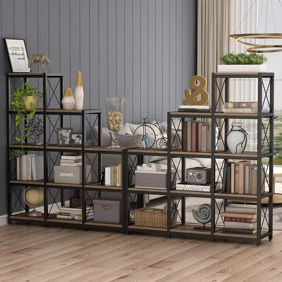 Tribesigns 12 Story Bookshelf Industrial Ladder Corner Bookshelf 9 Cubic Stepped Display Cabinet For Home Office Bookcases Aliexpress