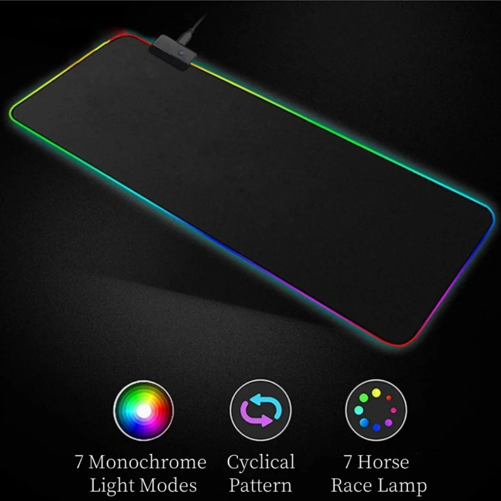 

GB Gaming Mouse Pad Large Mouse Pad Gamer Led Computer Mousepad Big Mouse Mat with Backlight Carpet For keyboard Desk Mat Mause