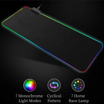 

GB Gaming Mouse Pad Large Mouse Pad Gamer Led Computer Mousepad Big Mouse Mat with Backlight Carpet For keyboard Desk Mat Mause