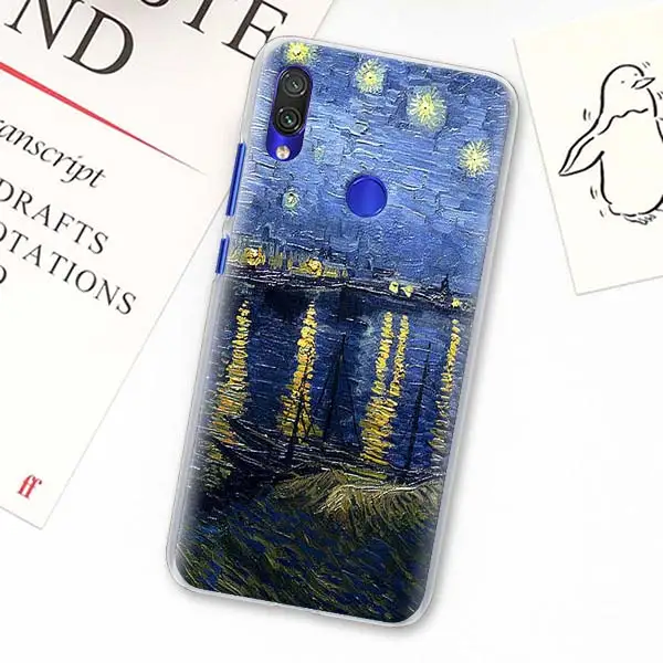 H03 Чехлы для телефонов с рисунком звездной ночи Ван Гога для Redmi 7 7A 8A K20 Pro 6 6A 5 Plus Redmi Note 5 6 7 8 Pro 8T S2 GO - Цвет: H03