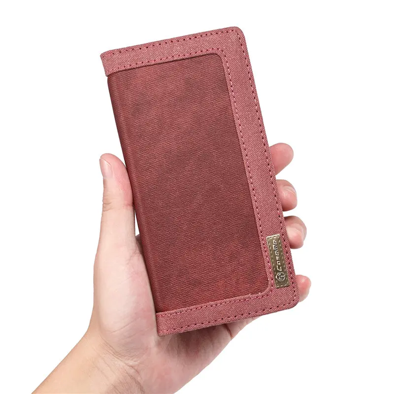 Red Ковбойский холщовый чехол-кошелек для samsung Galaxy S10E S10 Lite, откидная крышка, слот для карт, задняя крышка для телефона, чехол для samsung S10 Lite, Fundas - Цвет: Red