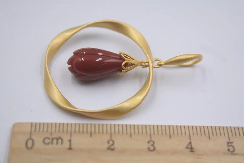 Настоящее Серебро S925, висячие серьги для женщин, красный агат, большие очаровательные серьги в виде цветка, висячие серьги, подарок