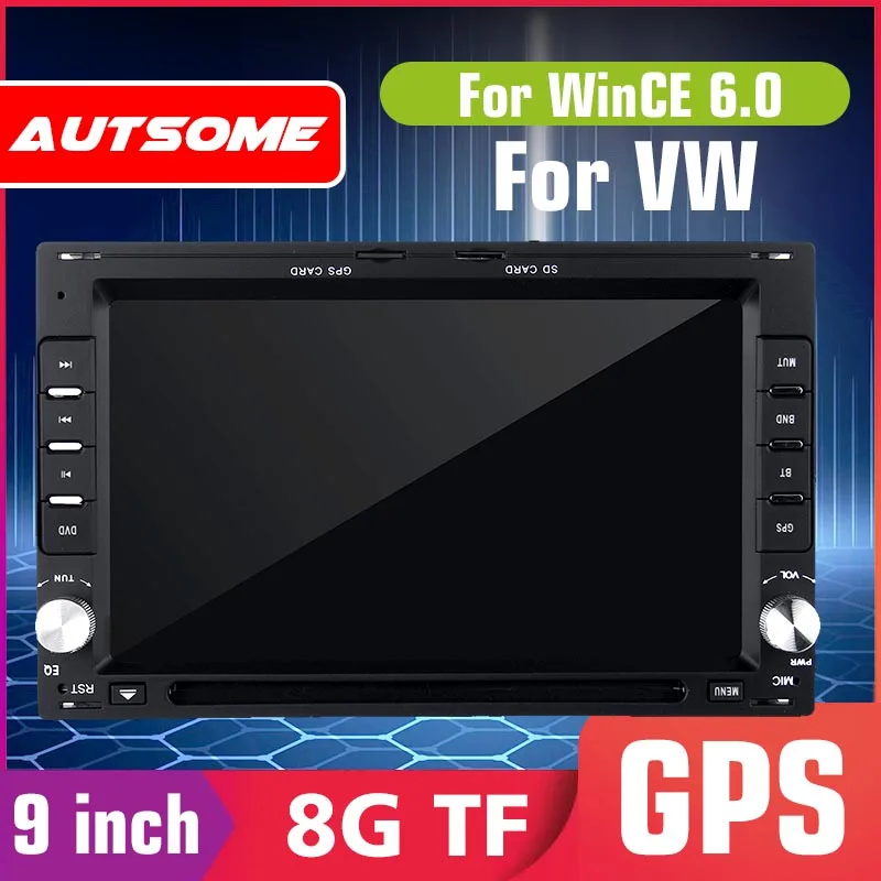 

7'' WinCE 6.0 Multimedia Player 2 din Quad Core for VW B5 MK4 MK5 Golf Passat Jetta 2 DIN Car Radio DVD Player GPS Stereo