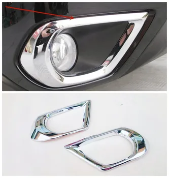 

ABS Chrome Front Fog Light Lamp Bumper Cover Trim Car Stickers Styling Accessories For Subaru Forester 2014 2015 2016 2017