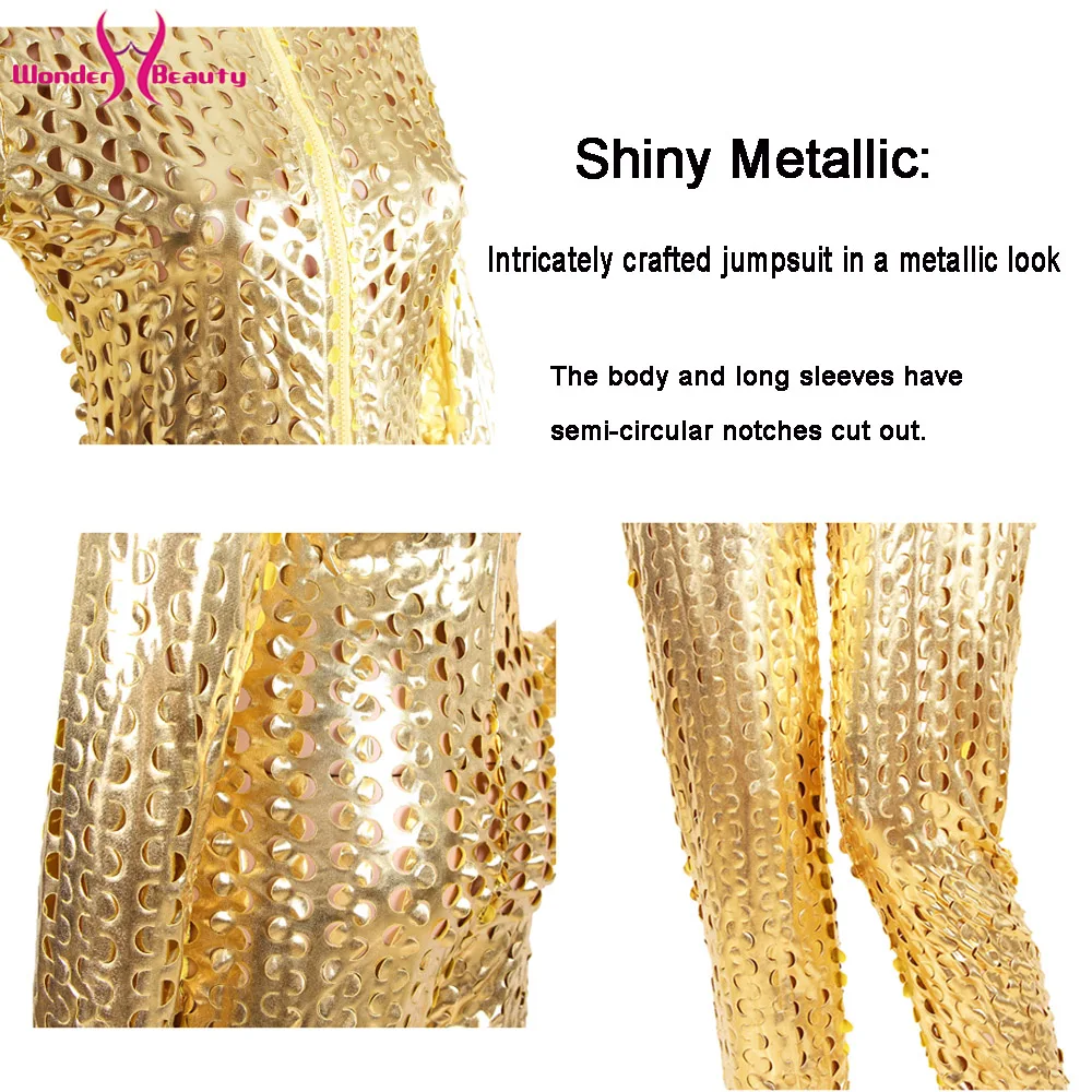 shiny metallic catsuit latex faux leather jumpsuit body suit leotard bodycon clubwear bar pole dance costume wet look bodysuit (5)