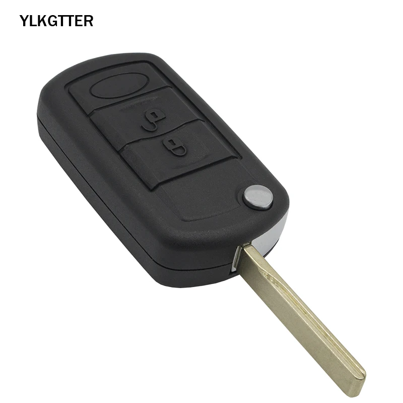 YLKGTTER 3 кнопки ключа автомобиля оболочки для Land Rover Range Rover Sport LR3 обнаружения высокое качество складной hu101 hu92 лезвие чехол для ключей