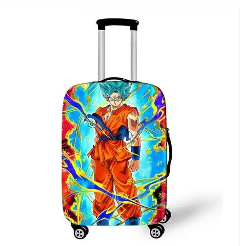 picture color 18-32 дюймов Dragon Ball Z DBZ чехол для чемодана для путешествий чемодан протектор для мальчиков и девочек на колесиках прочный защитный чехол - Цвет: picture color