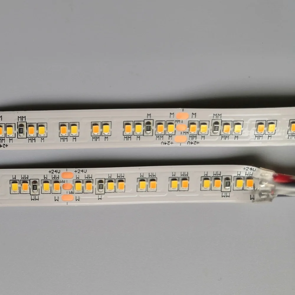 [Seven Neon]5M 2216 SMD LED Strip 10mm DC24V 240Led/M 19.2W CRI>90 dual white 7-10LM Micro 2216 LED flexible strip high lumen