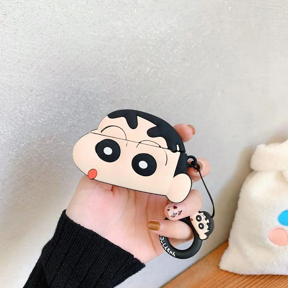 Для Apple AirPods Pro Чехол 3D Мультфильм Crayon Shin-chan чехол для AirPods Pro защитный чехол для наушников - Цвет: 01