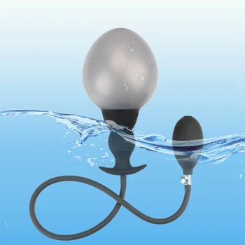 Super Large Inflatable Huge Big Anal Plug Max 12cm Dildo Pump Anal Dilator Expandable No Vibrator Butt Plug Anal Balls Sex Toys 5