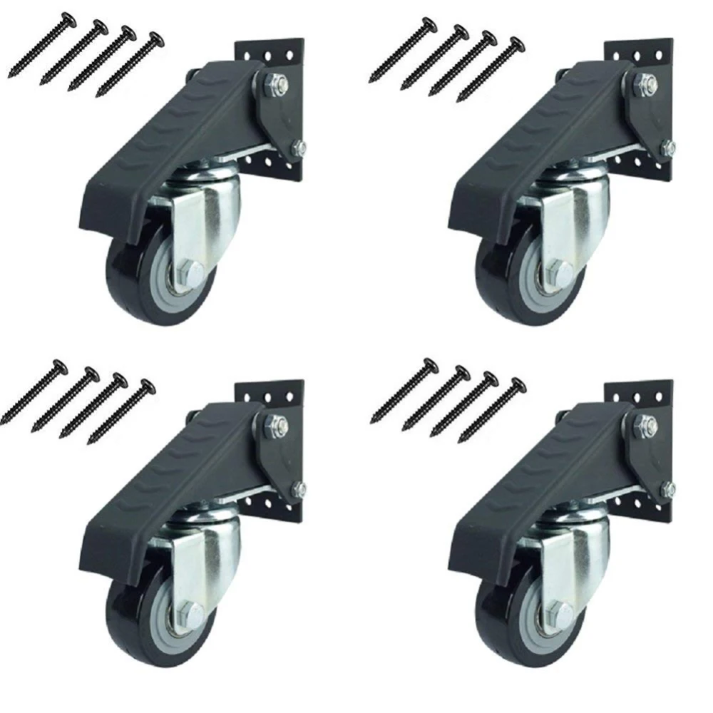 

4 Sets Aluminum Alloy Moving Casters Workbench Casters 360 Degree Maneuverability Woodworking DIY Tools Support up set