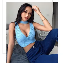 CINESSD летний сексуальный женский свитер с глубоким v-образным вырезом, облегающий женский свитер без рукавов