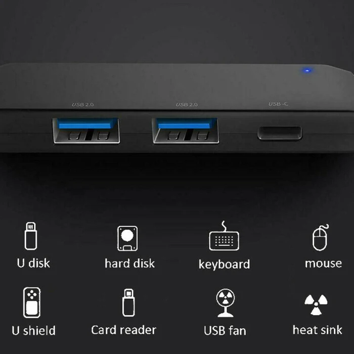 Горячий Портативный USB-C 4K концентратор тип-c к USB 2,0 адаптер с 1 разъемом 4 гнезда BUS66