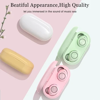 

Colorful Bluetooth Headset Sports Earbuds Support SIRI Summon HIFI Sound Quality for inpod12 Bluetooth Headphone