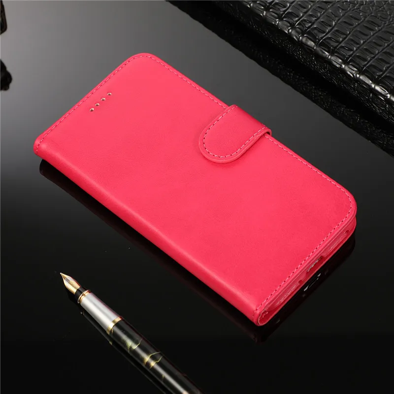 Мягкий кожаный чехол для iphone 11/11 pro/11 max флип-бумажник TPU чехол iphone x xs xr xs max 8 7 6 5 6/7/8 plus с картами - Цвет: Красный