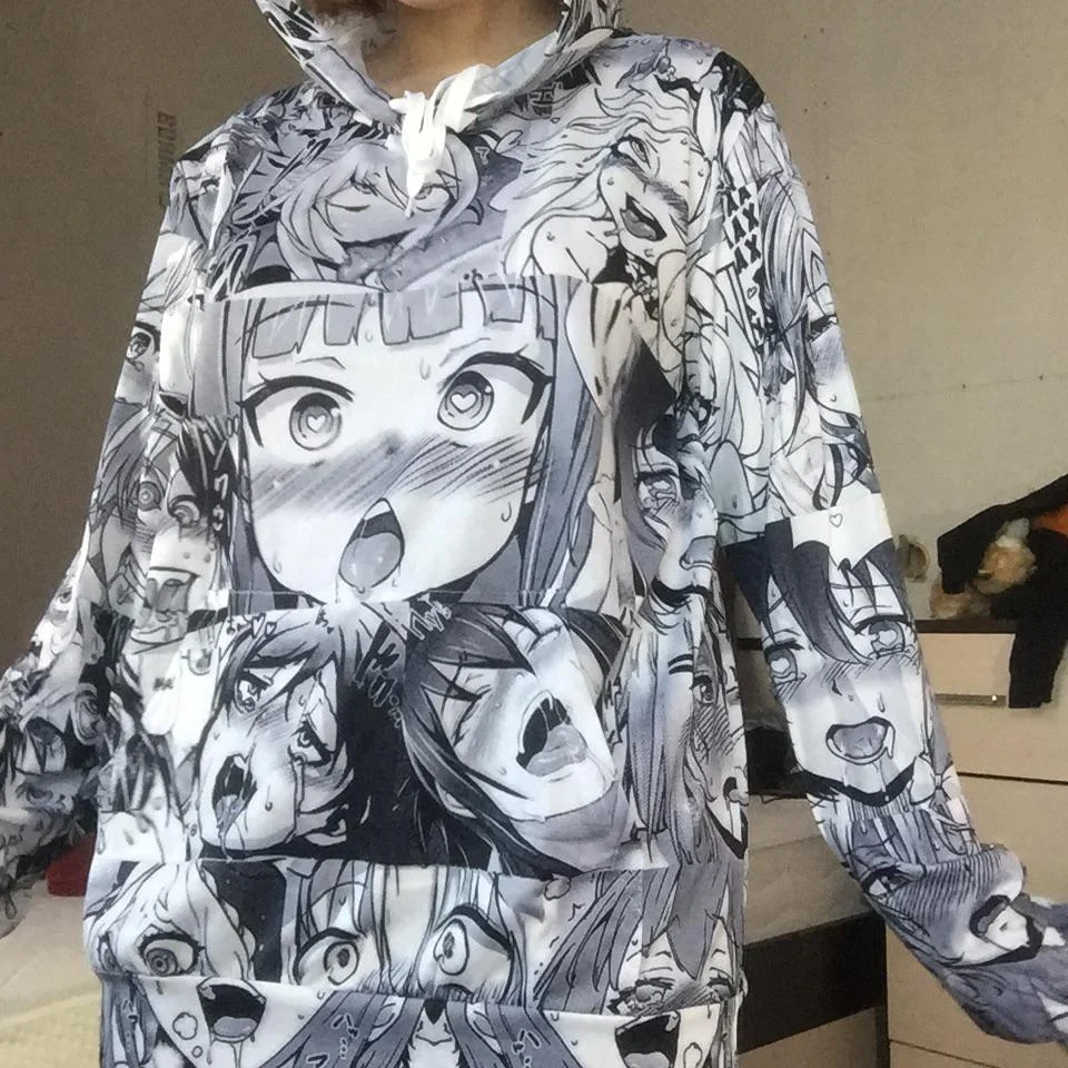 Ahegao 3D print Hoodies Sweatshirts For Men and Women Harajuku hoodie Korean loose tops ins tide Sexy Nendoroid Unisex Tracksuit Ahegao 3D print Hoodies Sweatshirts For Men and Women Harajuku hoodie Korean loose tops ins tide Sexy Nendoroid Unisex Tracksuit