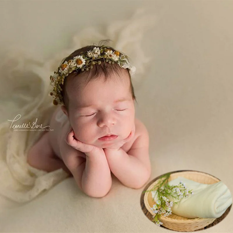 

Ylsteed 150*160cm Newborn Photo Props Infant Photo Shooting Background Two Sides Useful Cotton Blanket Baby Take Pics at Home