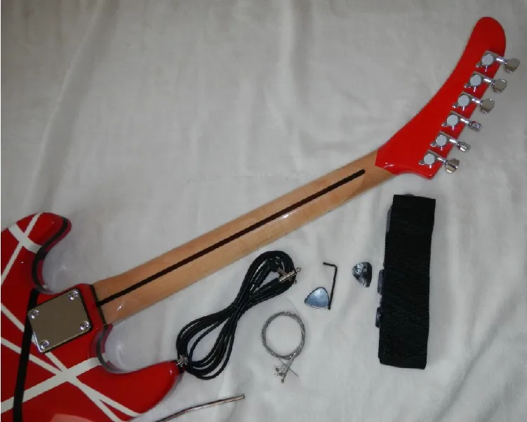 Бренд kramer 5150 красный и белый EVH серии Ари тремоло электрогитары