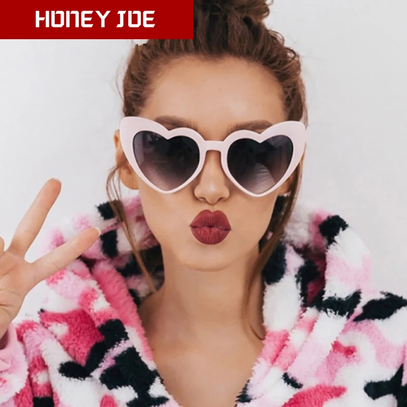 lolita heart shaped sunglasses