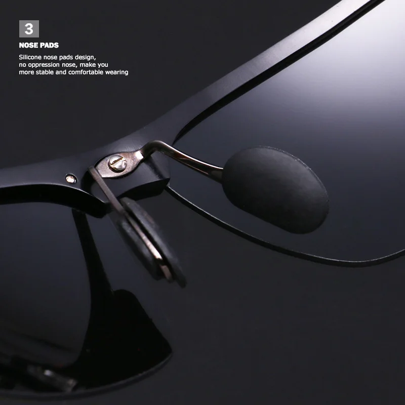 Поляризационные солнцезащитные очки, мужские, Mercede, очки для вождения, UV400, Роскошные, фирменный дизайн, алюминий, магний, полуоправы, солнцезащитные очки, 9999