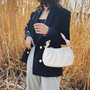 

Cloud small bag female bag fashion Korean version of fold dumpling bag female shoulder messenger handbag