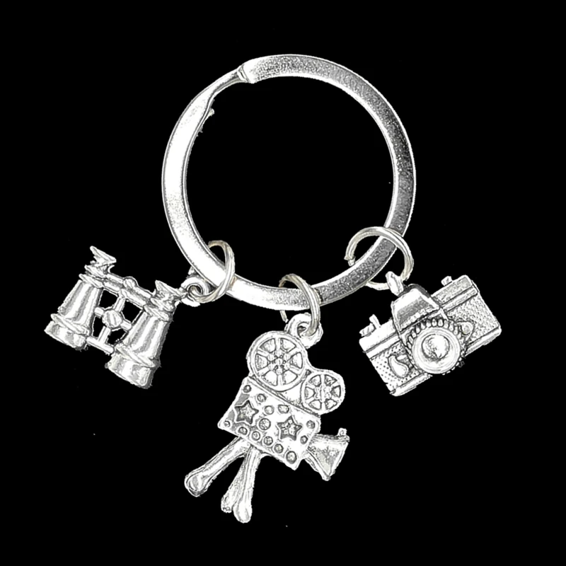 

1PCS Keychain 2020 New and Fun Handmade Personality with Camera / Camera / Telescope / Metal Keychain Gift