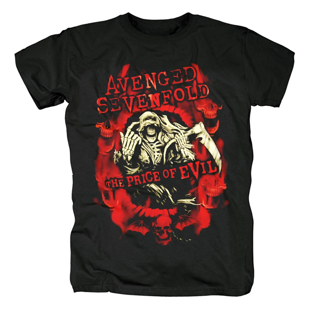 Кровопрочные Avenged Sevenfold мужские тяжелые металлические Incognita металлические черные футболки летом Азиатский размер - Цвет: style2