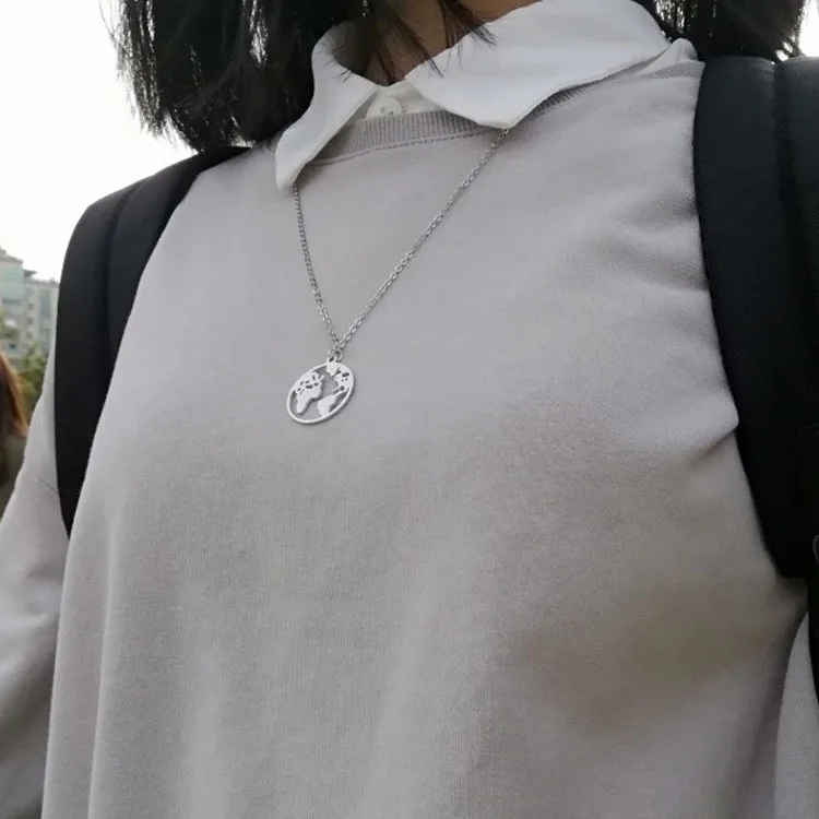 Женское Ожерелье чокер хит новинка ожерелье из нержавеющей стали Круглый