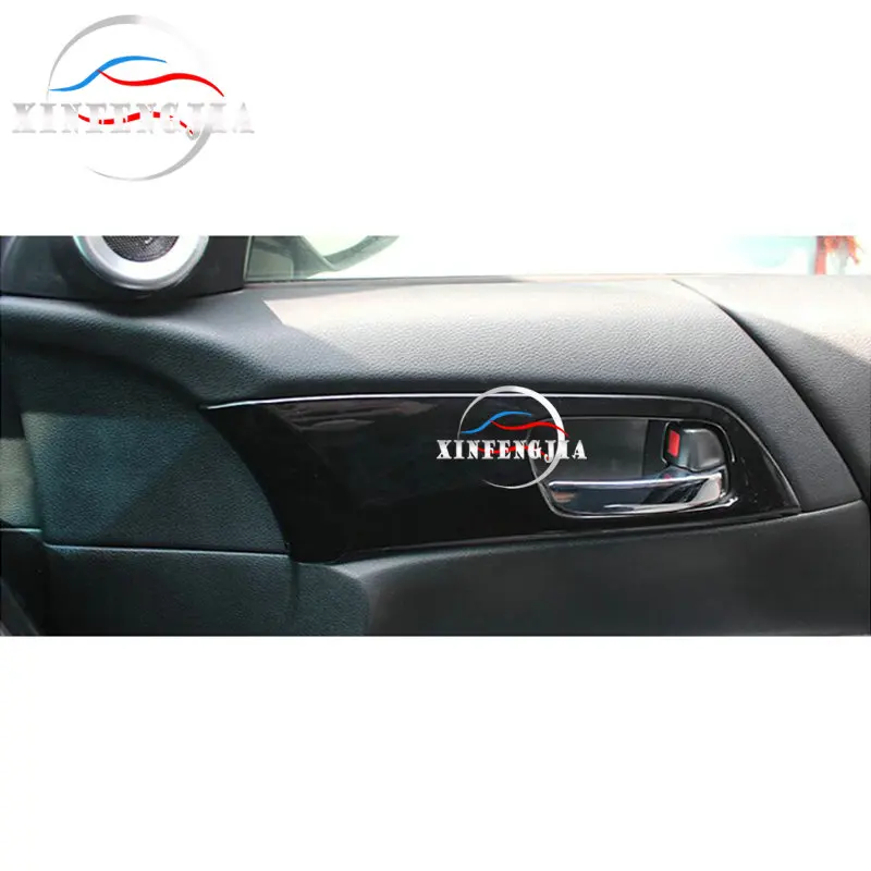 Подходит для Honda Accord 13-17 4 шт. Черная внутренняя дверная ручка панель Крышка отделка