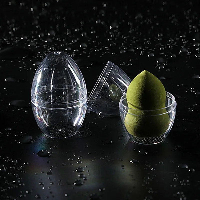 Прозрачная пустая губка в форме яйца для макияжа формирователь держатель