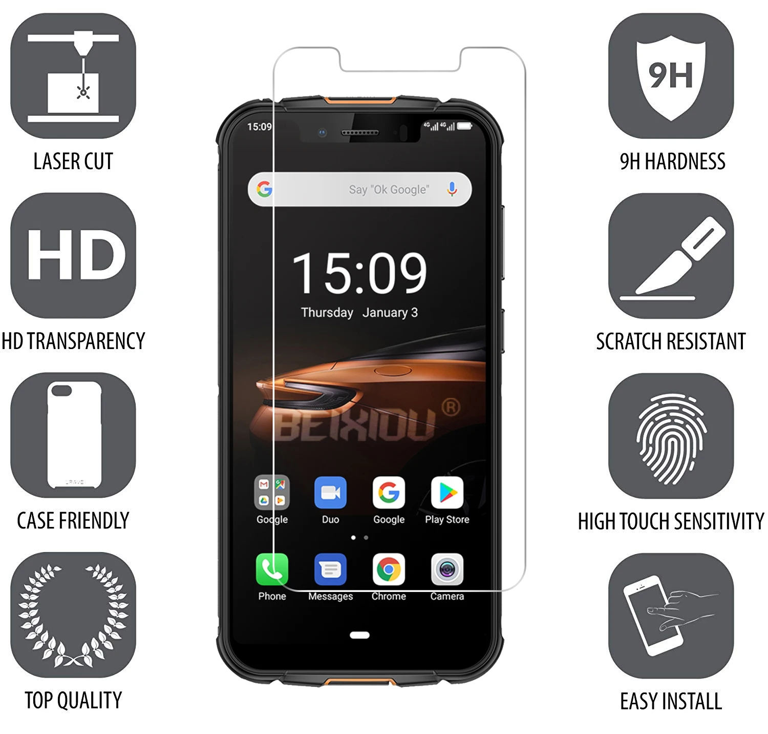 2 шт Полное закаленное стекло для ULEFONE ARMOR 5S защита экрана 2.5D 9h закаленное стекло для ULEFONE ARMOR 5S защитная пленка