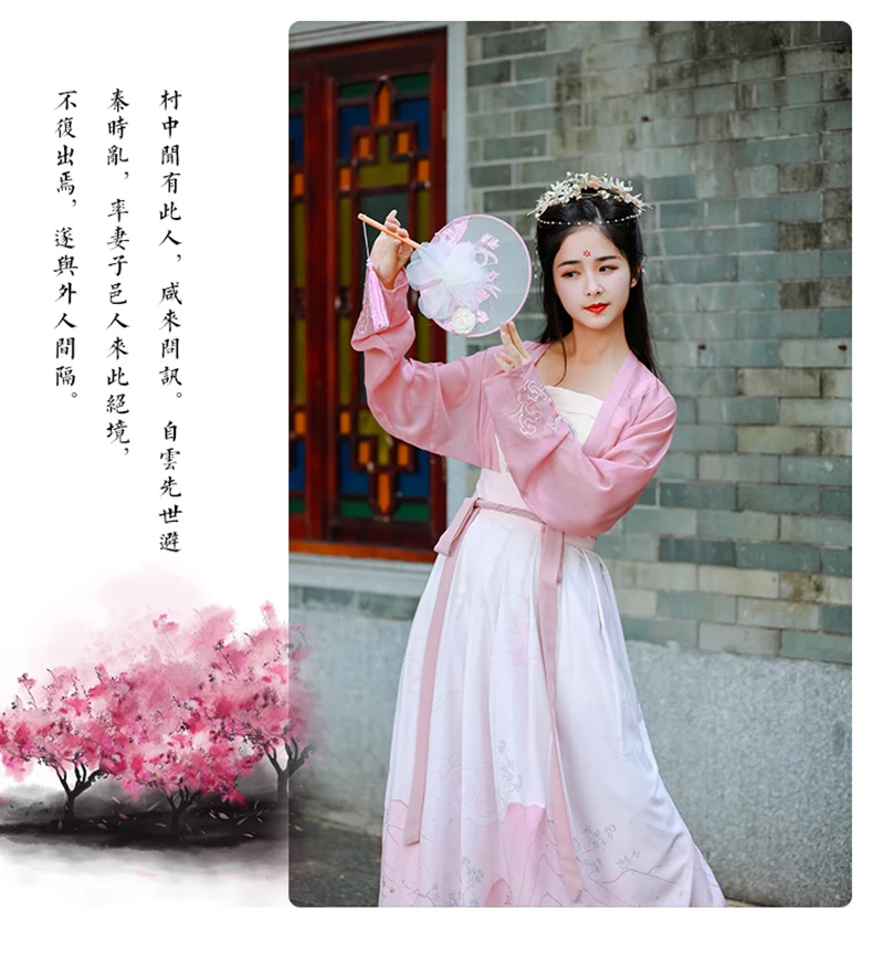 Китайский стиль Hanfu платье традиционный Древний костюм народный танец представление одежда династии ханфу Классическая танцевальная одежда DL4995