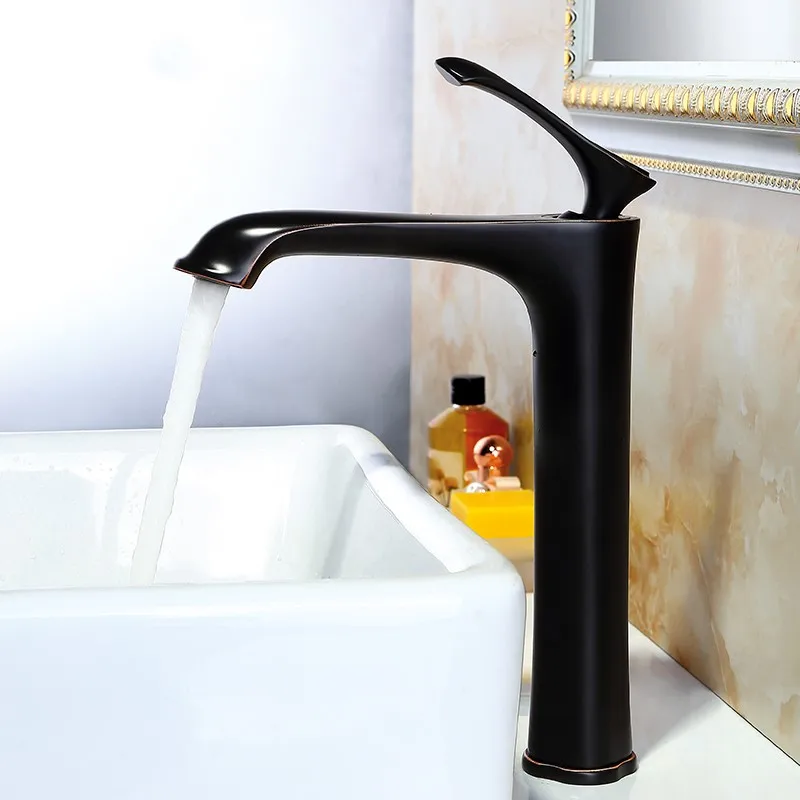 

ORB Brass bathroom sink faucet Good quality cold hot water basin mixer faucet copper bath faucet Oil Rubbed Bronze