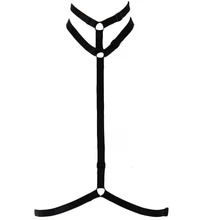 JLX. Жгут Черный шейный пояс женский открытый нагрудный Регулируемый жгут Готический бюстгальтер сексуальное женское белье панк жгут Бондаж Клетка бюстгальтер пояс для тела