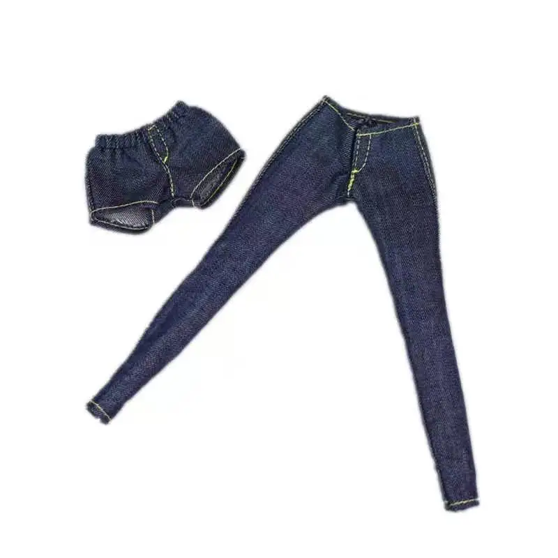 

1/6 BJD Clothes Elastic Bottoms Jeans Pants Shorts Trousers for Barbie Dolls Accessories Costume Fashion Outfits Dollhouse Toys