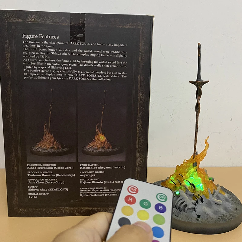 Light Up Gecco Dark Souls Bonfire Dark Souls LED ILLUMINATION