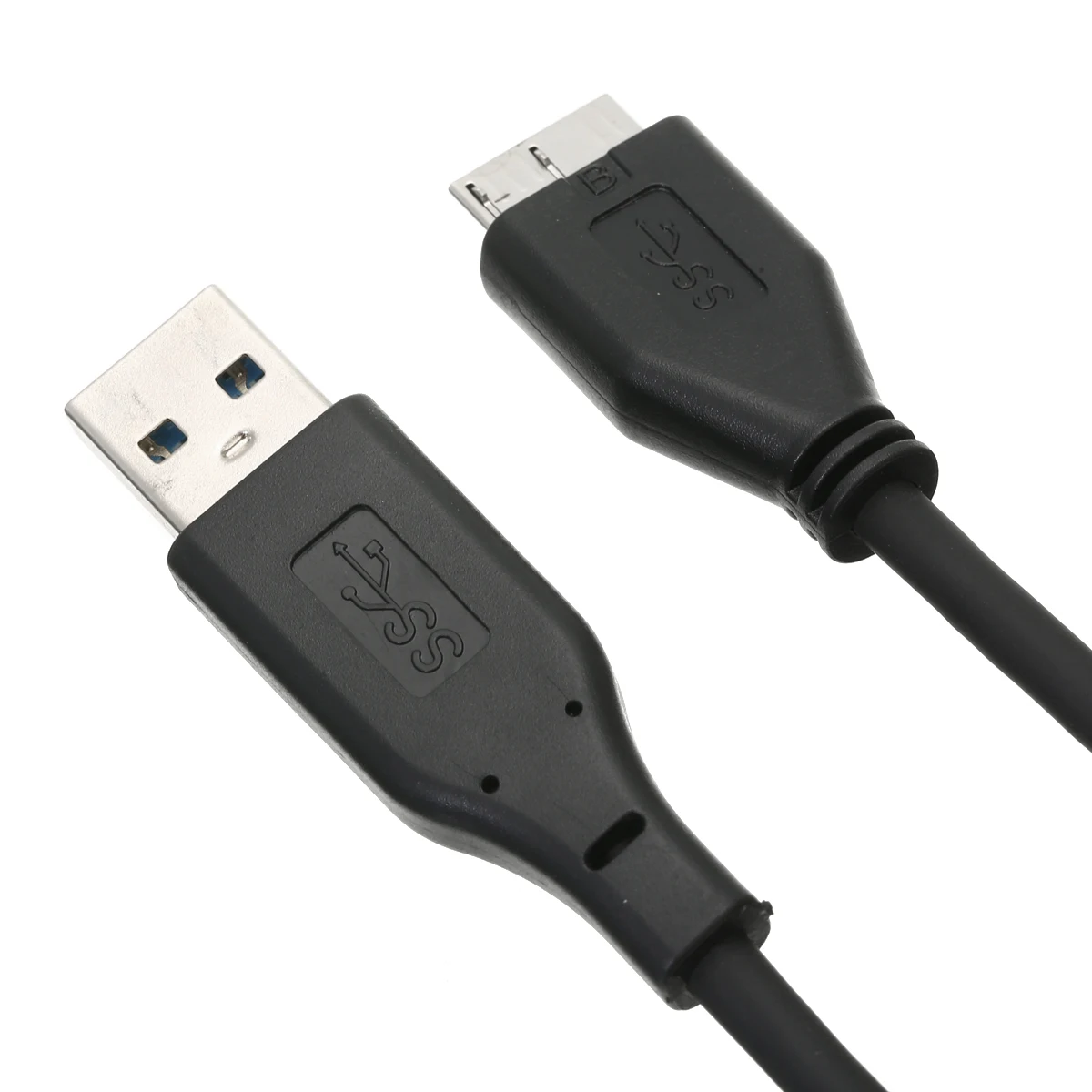 Mayitr 1 шт. Мини 50 см USB 3,0 Мужской A к Micro B Кабель для передачи данных Шнур для внешнего жесткого диска черный