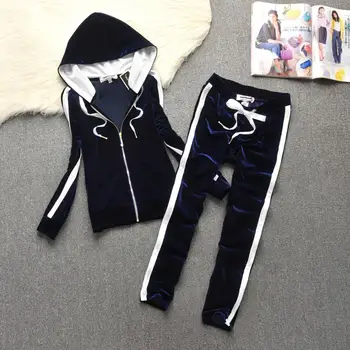 

Velet Suit 2 piece Sports Shirts Zipper Top Hooded Leggings Sport Set Gym Clothes Fitness Tracksuit Workout Set Femmel