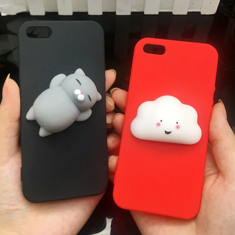 Милые мягкие силиконовые чехлы из ТПУ с объемным изображением кота для iphone 11 Pro Max, яркие цвета, задняя крышка 5, 6 S, 7 plus, 8, 8 plus, X, XR, XS, чехлы для телефонов