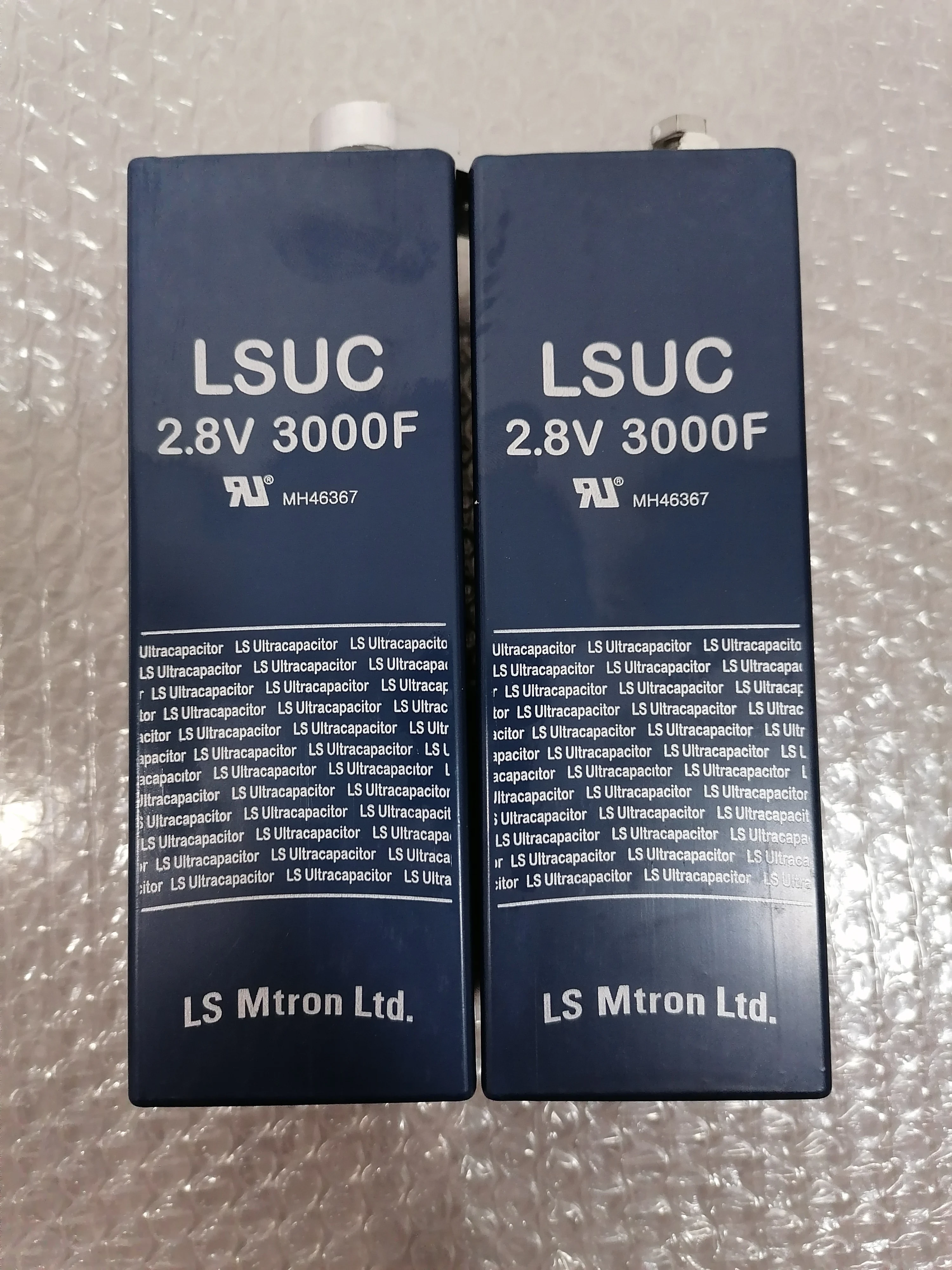 2pcs Super Farad Capacitor 2.8V 3000F 55*55*155mm Low ESR High Frequency Super Capacitor secondhand used Korea brand