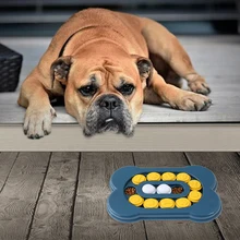 

Dog Slow Dispensing Feeding Puzzle Toys Increase IQ Interactive Dog Training Games Feeder For Dog Pet Training Bone-shaped Toys