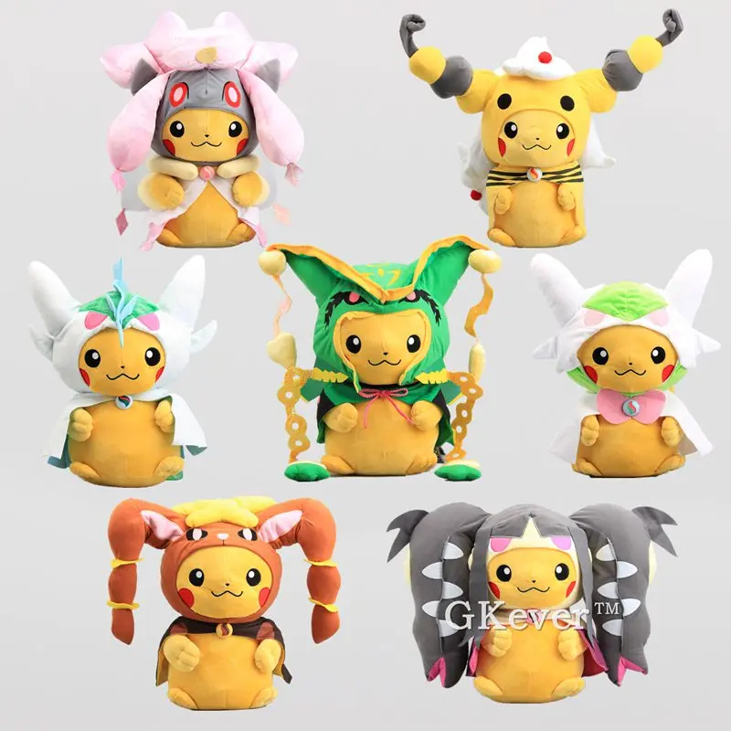 

40-56cm Kawaii Pikachu plush toys doll Pillow Soft Sleeping toys Cartoon Anime Children Gift Pikachu Stuffed Plush Doll