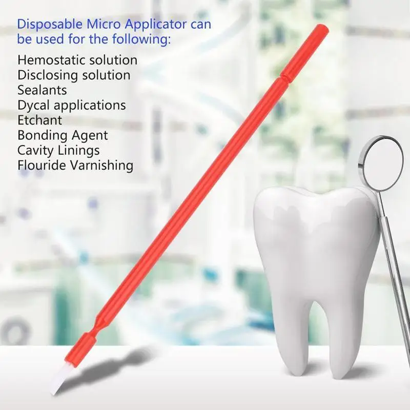 100 шт зубные микрощетки кисти для апликатора одноразовая палочка чистый и Ершик для туалета предотвратить инфекцию оральные инструменты для ухода за зубами