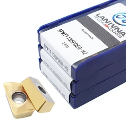 APMT1135PDER H2 lt20 10 pçs inserções de carboneto alta qualidade apmt1135 moagem lâmina torno mecânico metal acessórios ferramenta torneamento