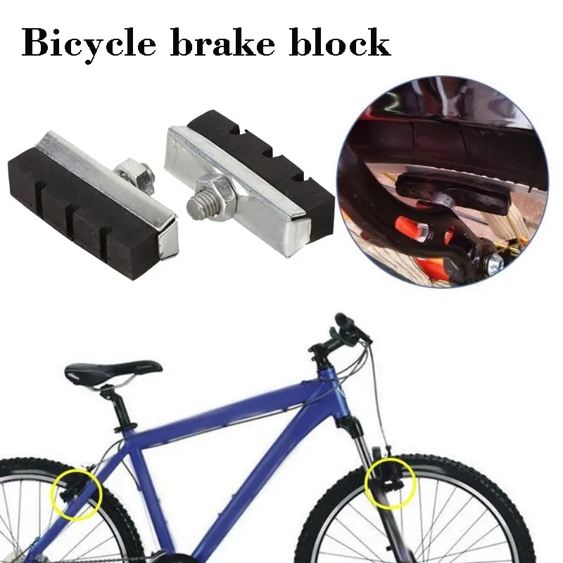 Прочная тормозная колодка велосипедная тормозная колодка резиновая 6 шт. V-Brake Спортивные товары блок велосипедная тормозная колодка аксессуары для велоспорта на открытом воздухе