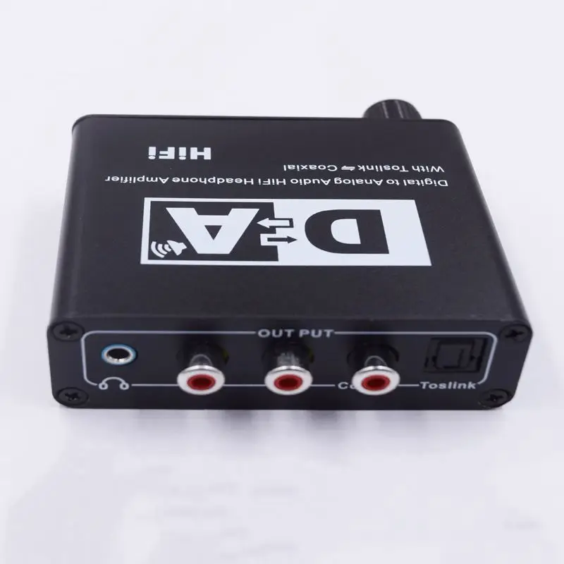 new headphone amplifier fiber coaxial HIFI digital to analog digital fiber coaxial simulation EU Plug