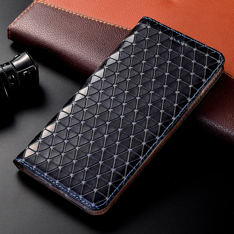 Genuine Leather Grid Case For Xiaomi Mi Max 2 3 Mix 2 3 2S Note 2 3 Play PocoPhone F1 Black Shark 1 2 stand Flip capa cover Genuine Leather Grid Case For Xiaomi Mi Max 2 3 Mix 2 3 2S Note 2 3 Play PocoPhone F1 Black Shark 1 2 stand Flip capa cover