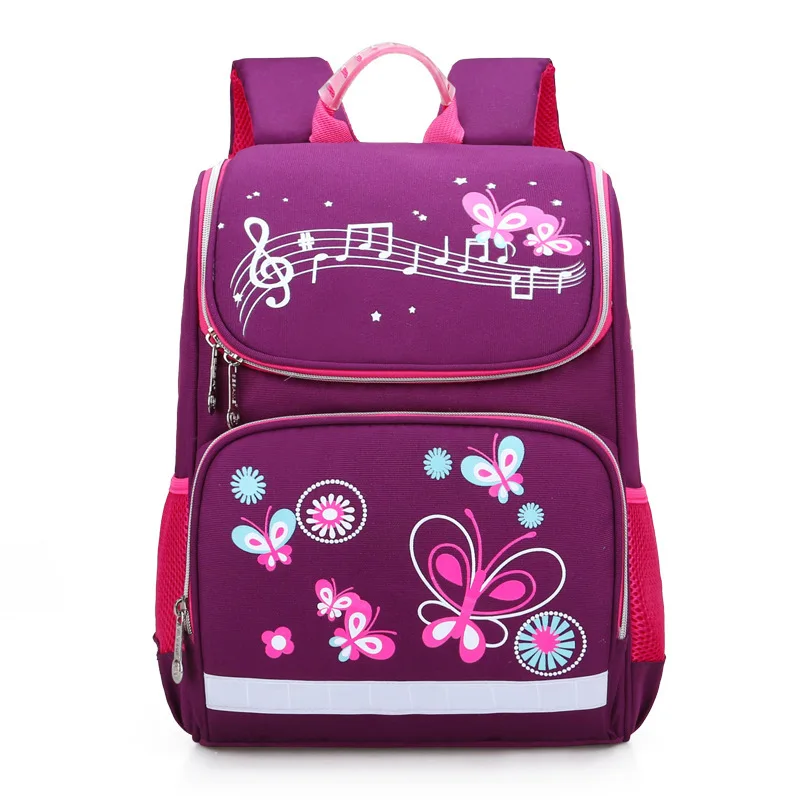 

2019 New Children School Bags Girls Butterfly School Backpack Kids Satchel Boy Car Knapsack Girl Backpack For School Space Bag